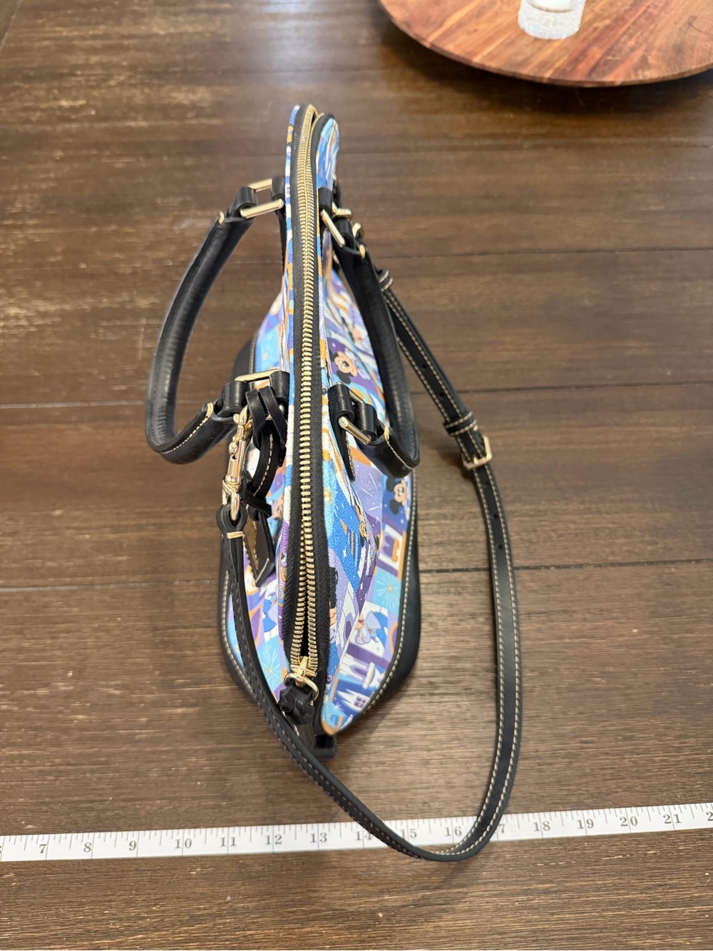Dooney & Bourke Disney World Magic Kingdom 50th Anniversary Castle Dome Satchel - Picture 3 of 8